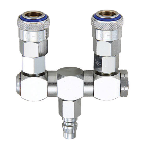THB SWIVEL MANIFOLD 2 WAY SINGLE ACTION COUPLERS 